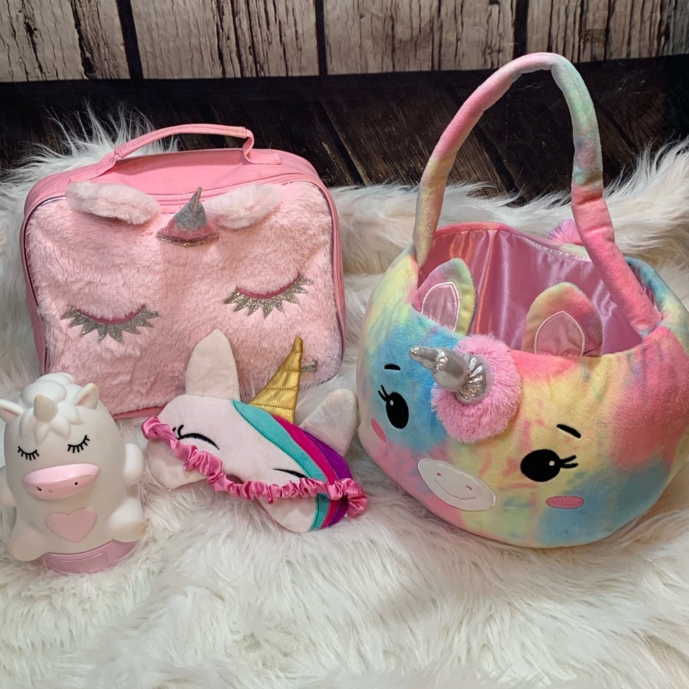 Unicorn /lantern /lunchbox /basket bundle